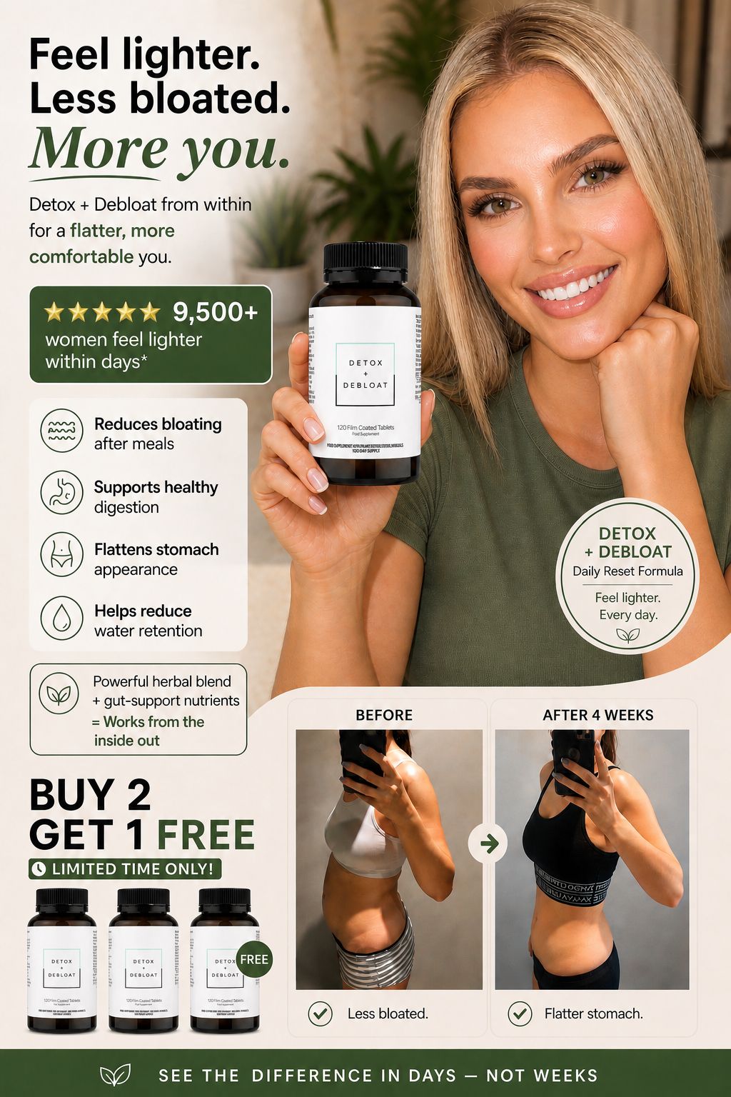 Daily Detox and Debloat Support